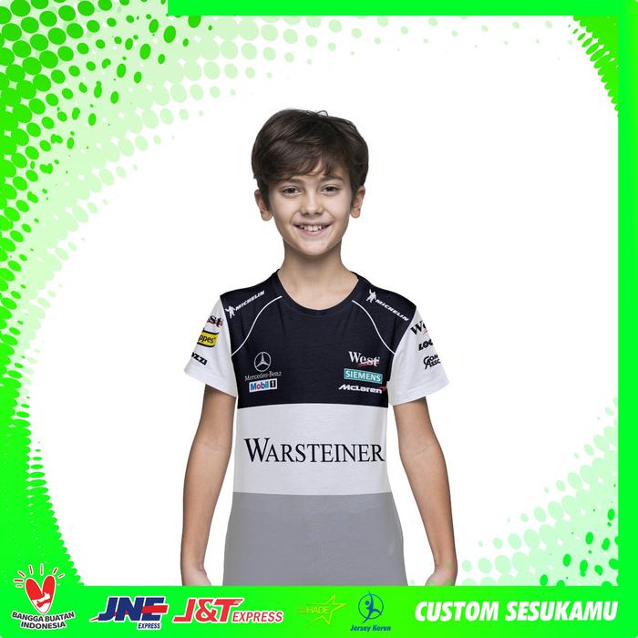 Baju Kaos Jersey Anak McLaren Racing Team Customhade Baju McLaren F1