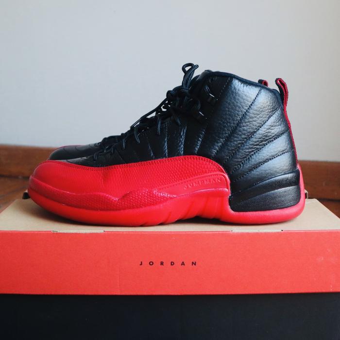 AIR JORDAN 12 FLU GAME 100% AUTHENTIC SNEAKERS MURAH
