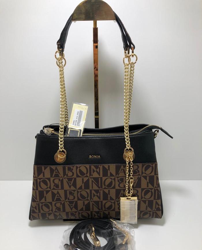 Tas bonia original monogram sandang tali rantai