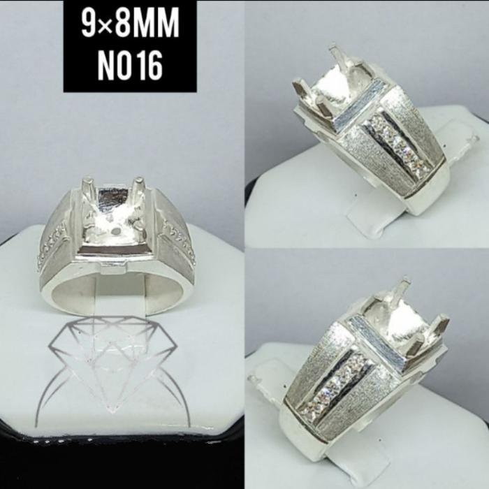 PALING DI CARI CINCIN EMBAN RING PERAK 925 HANDMADE KOTAK OKTAGON
