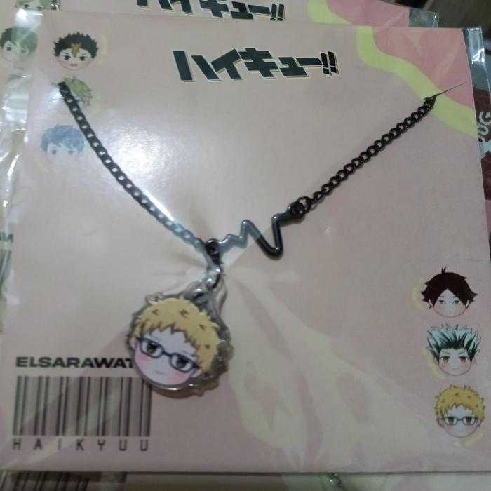 GELANG RANTAI HITAM TSUKISIMA HAIKYUU TSUKISHIMA KEI