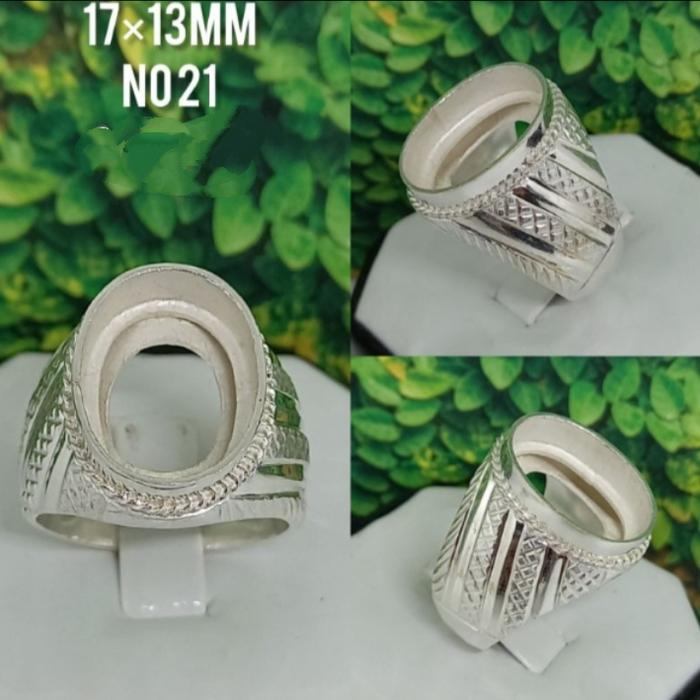 CINCIN EMBAN RING PERAK 925  UNTUK BATU CABOCAN