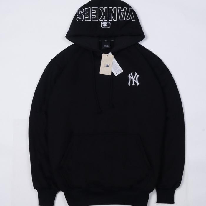 SWEATER HOODIE MLB NEW YORK YANKEES BORDIR AUTHENTIC PREMIUM FULL TAG