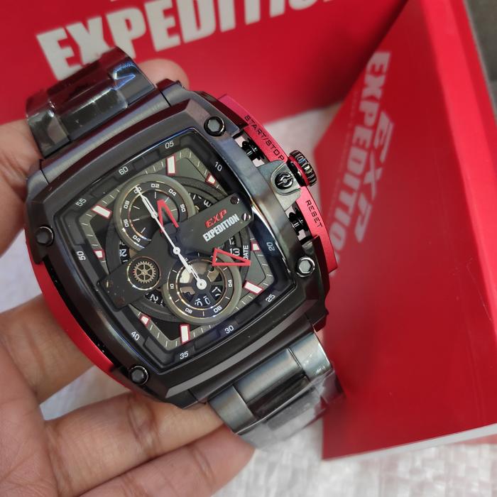 Jam Tangan PRIA ORIGINAL EXPEDITION EXP E 3008 M Stainless Steel