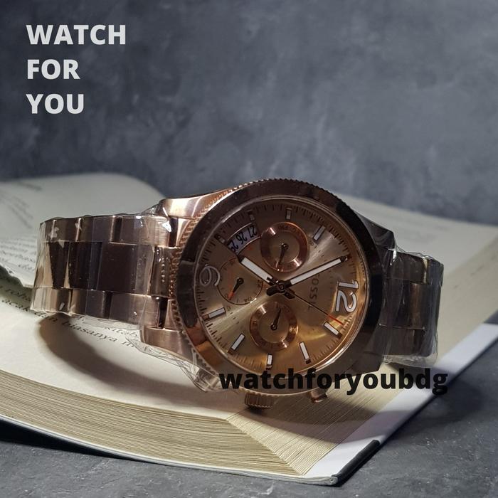 Jam Tangan Wanita ES 3885 Original Arloji ES3885 Rose Gold + Box WFY