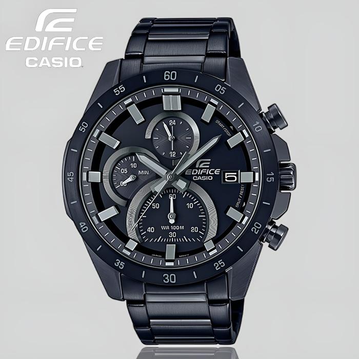 Jam Tangan Pria Edifice EFR-571 Black AlphaTauri Chronograph Stainless