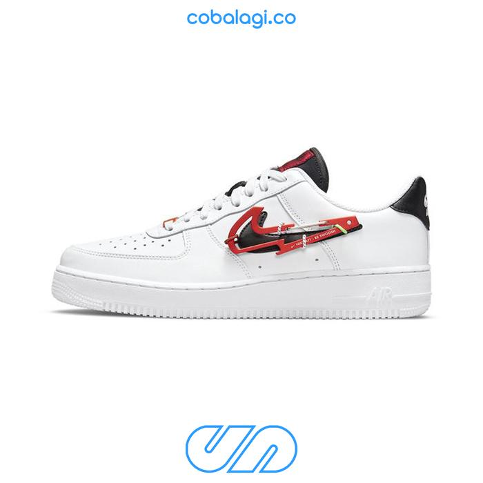 NIKE Air Force 1 '07 PRM Low Carabiner Swoosh Red White ORIGINAL