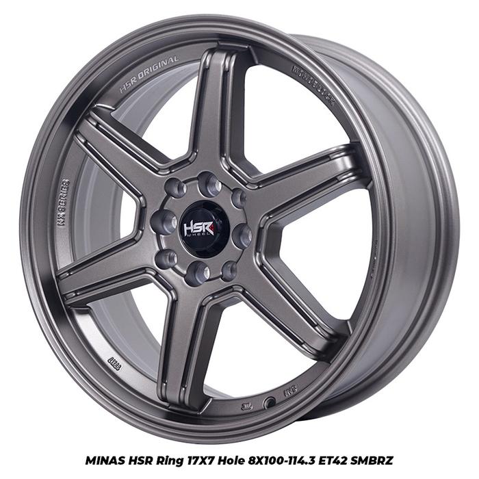 Velg mobil ring 17 tipe MINAS HSR R17 PCD 4X100 - 4X114,3 Velg R17