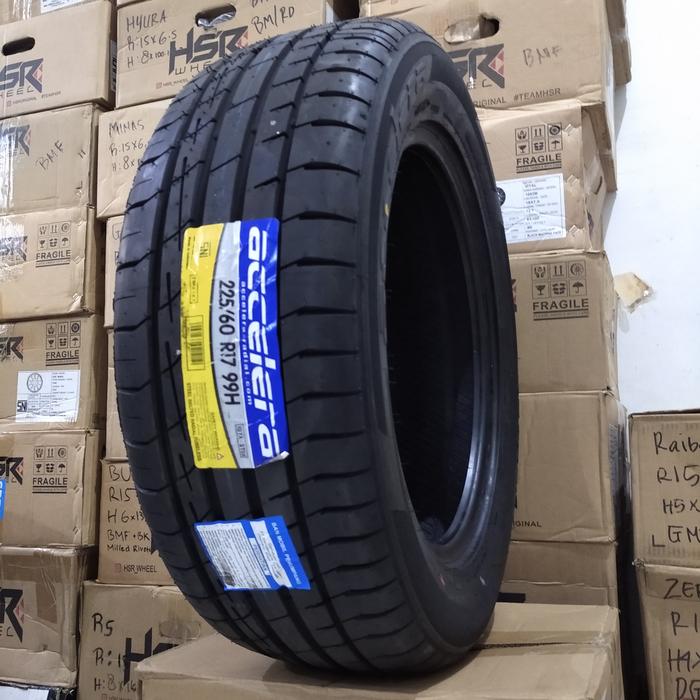 BAN TUBLES RING 17 225 60 MEREK ACCELERA IOTA 225 60 17 BUKAN DUNLOP
