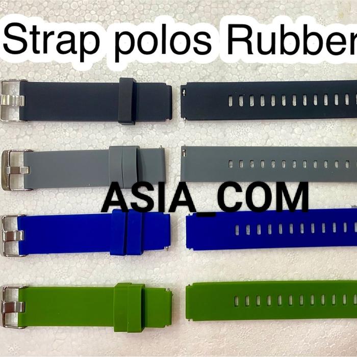 Strap polos Rubber 18mm || Tali jam 18mm