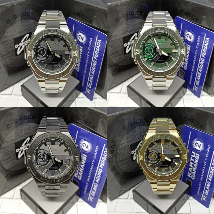 JAM TANGAN PRIA G-SHOCK GST-B500 TALI BESI ORIGINAL GARANSI RESMI