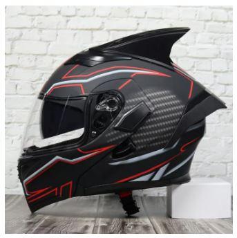 JIEKAI JK902 Full Face Helm Sepeda Motor ganda Lens Balik