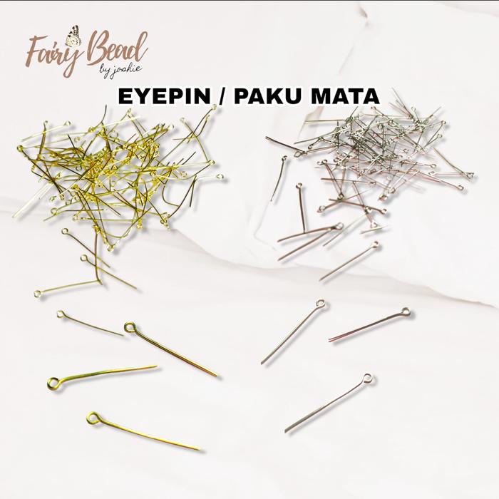 Eyepin / Paku mata / Paku Q /Paku Manik Manik Bahan Kerajinan DIYCRAFT