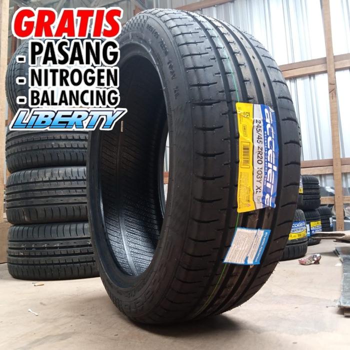 BAN MOBIL XTRAIL CRV UKURAN R20 ACCELERA 245 45 R20 PHI BAN TUBLES