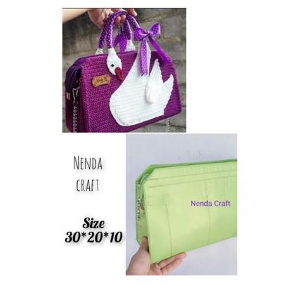Inner tas rajut kotak new kenzie