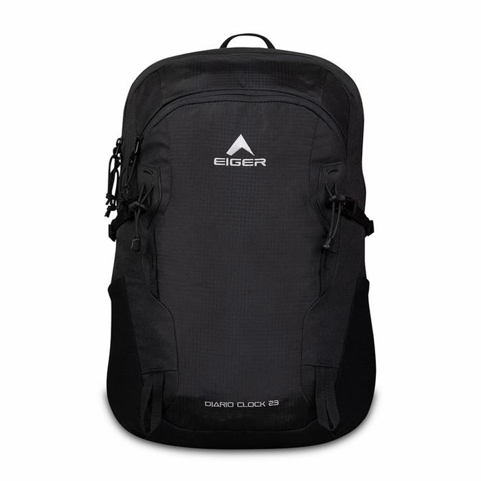 Tas Ransel Pria EIGER1989 5282 DIARIO CLOCK 23L BLK ORIGINAL