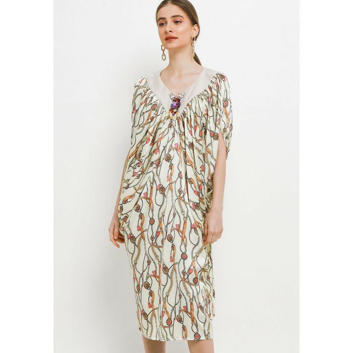 LUIRE by Raden Sirait KAFTAN WANITA FM KD Vneck Rantai Cinta RRC