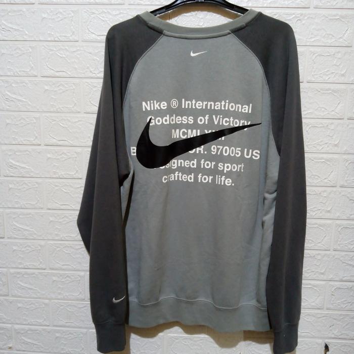 crewneck Nike internasional big swoosh double swoosh