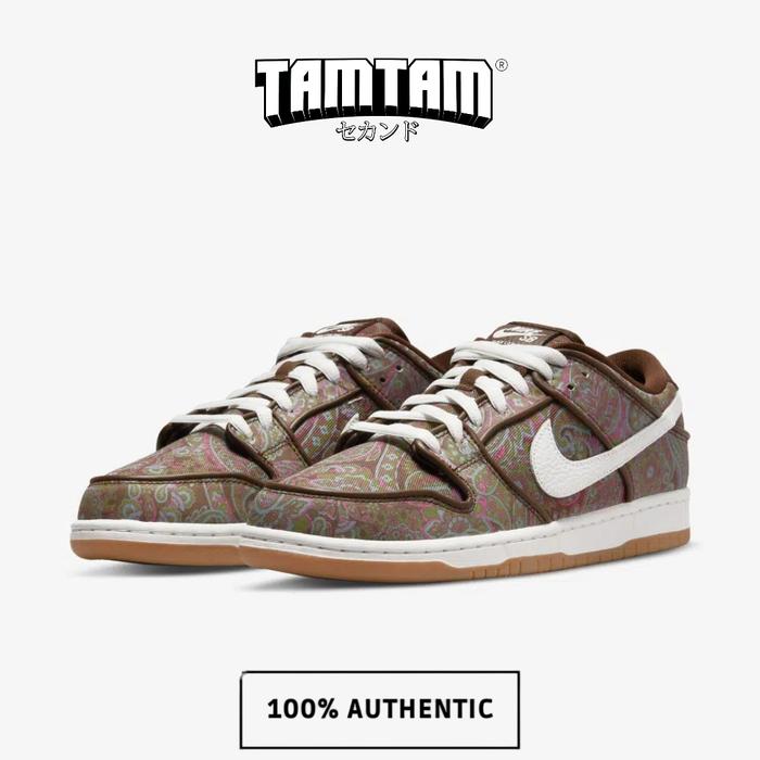 Nike SB Dunk Low Paisley Brown 100% Original