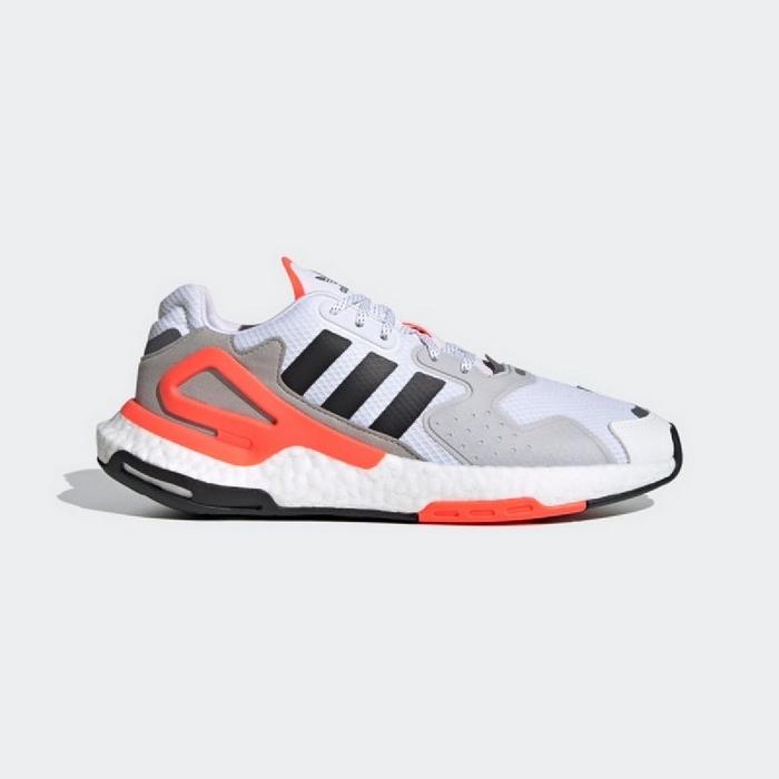 Adidas Men Day Jogger Shoes White Orange Original