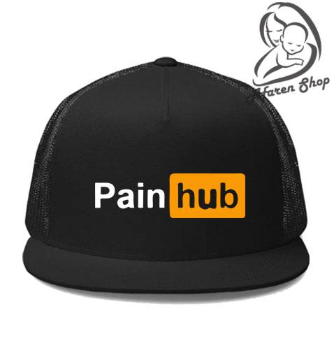 Topi trucker snapback jaring unisex pria all size pain hub