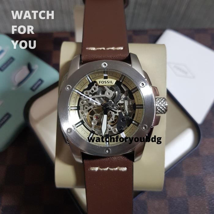 Jam Tangan Pria Fossil Original ME 3083 ME3083 Coklat Free Jne yes WFY