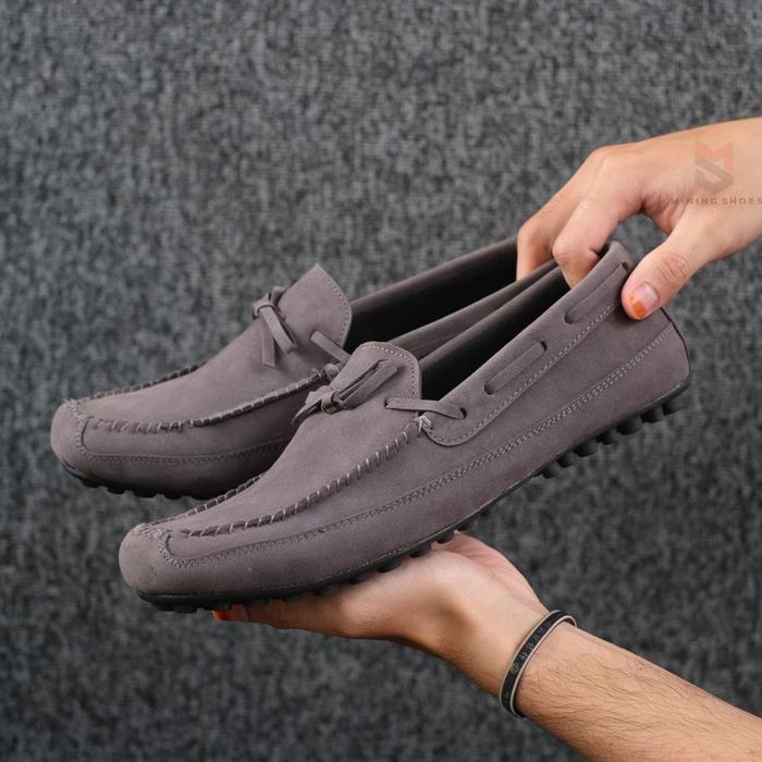 Sepatu Slip On Pria Suede Barlin Slip On Pria Santai Pansus Loafers
