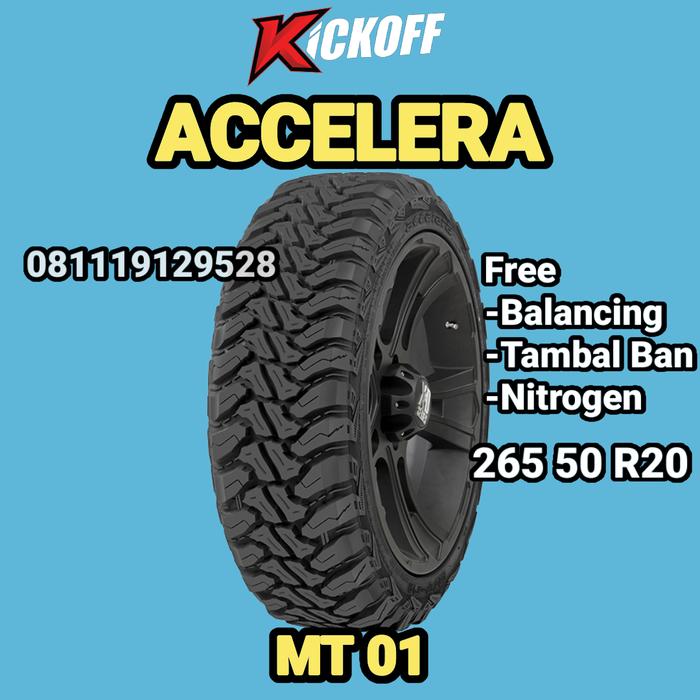 Ban Mobil MT Ukuran 265 50 r20 Accelera MT01 Ban Offroad MT