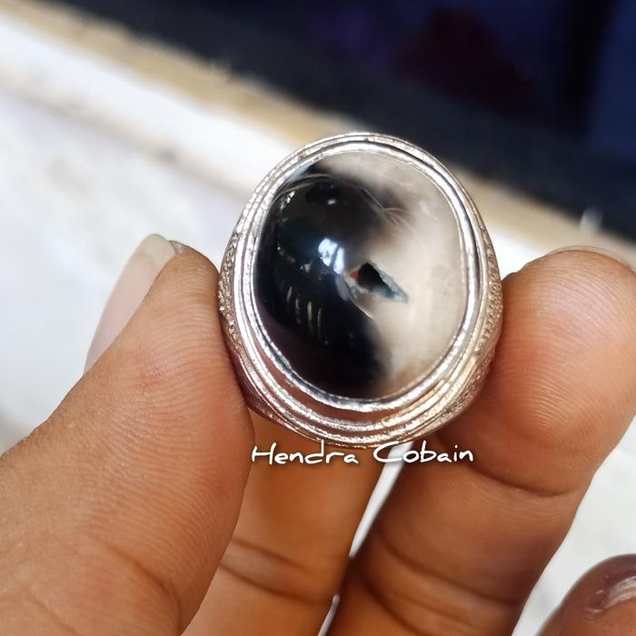 Natural Batu Cincin Fosil Kelor Combong Langka