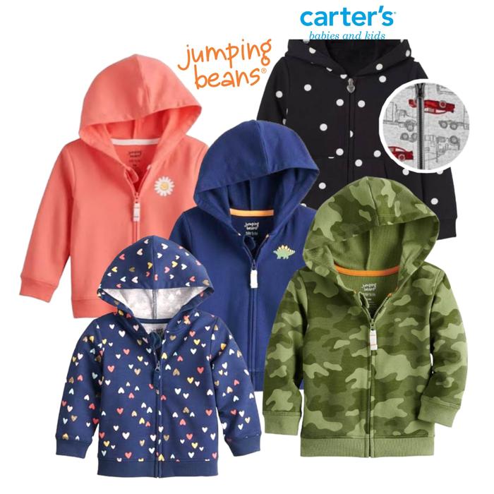 JUMPING BEANS - JAKET ZIPPER ANAK UNISEX ORIGINAL - SIZE NB - 2 TAHUN