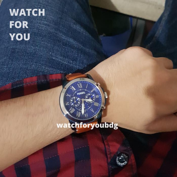 Jam Tangan Pria Fossil Grant FS 5151 FS5151 Original Leather WFY