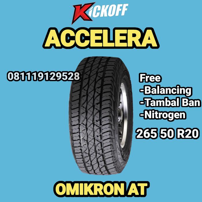 Ban Mobil Tubles Ukuran 265 50 R20 Accelera Omikron AT Ban Ring 20 AT