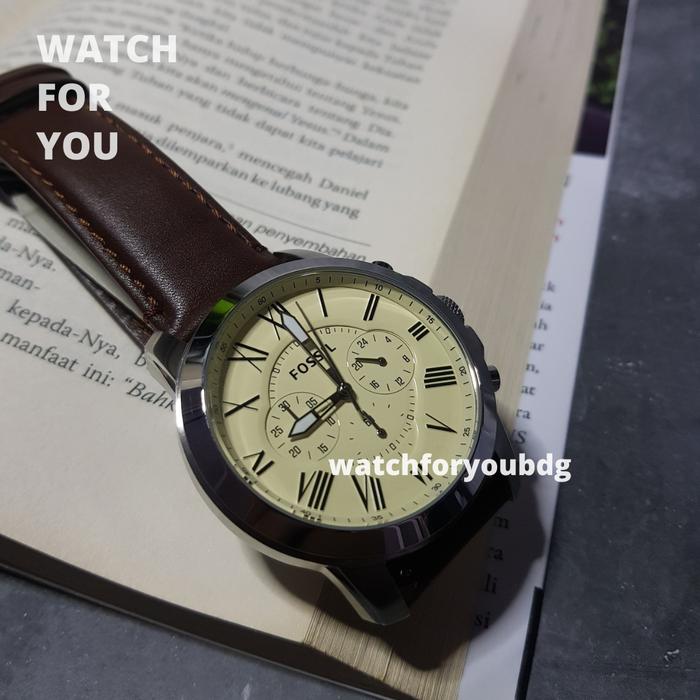 Jam Tangan Pria Grant Fossil Analog FS4735 FS 4735 + Box Original WFY