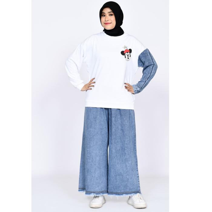 Setelan Kulot Muslim wanita LE ZAHRA SIGNATURE SET Kulot Mini Miki