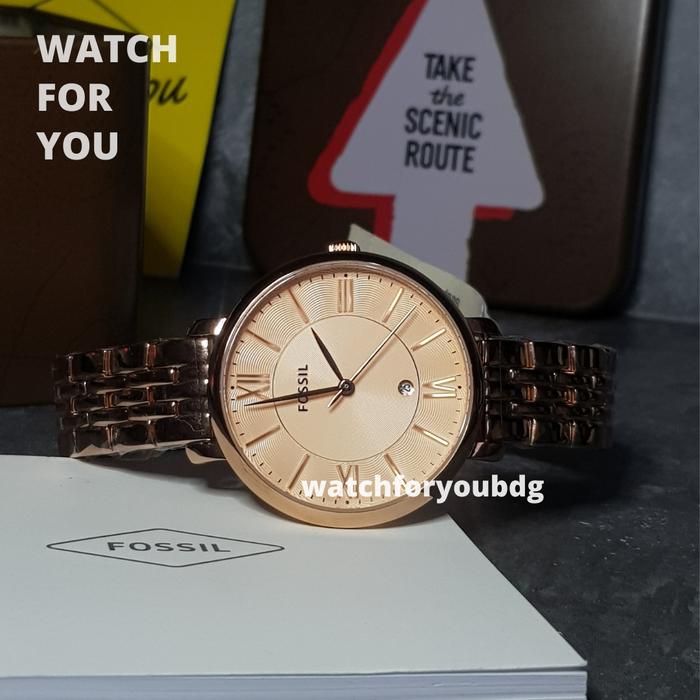 Jam Tangan Wanita Fossil Ori ES3435 ES 3435 Rosegold Jacqueline WFY