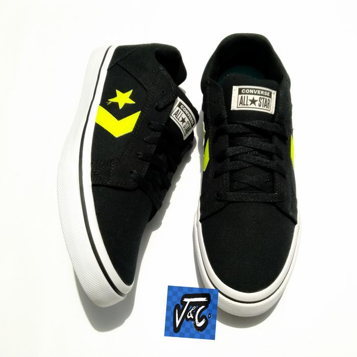 Sepatu Converse El Distrito 2.0 Canvas Ox Black Lime Twist Murah