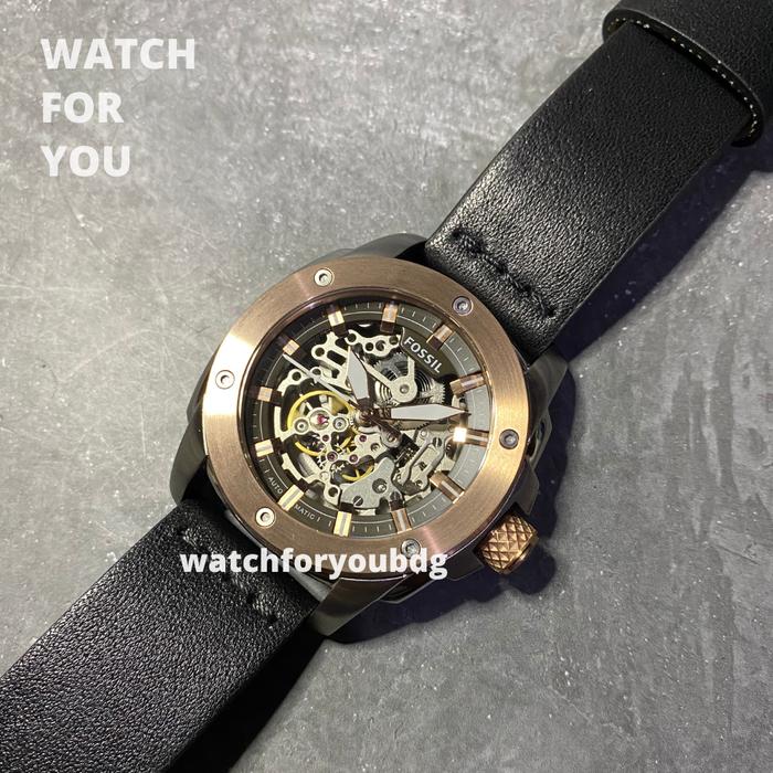 Jam Tangan Pria Automatic Fossil Original ME3082 ME 3082 Black WFY