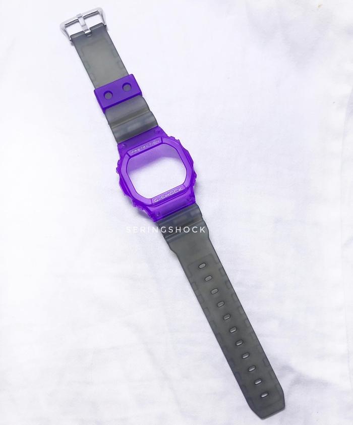 BNB Gshock DW5600 PURPLE SMOKE DOFF Strap Besel Casio G-shock