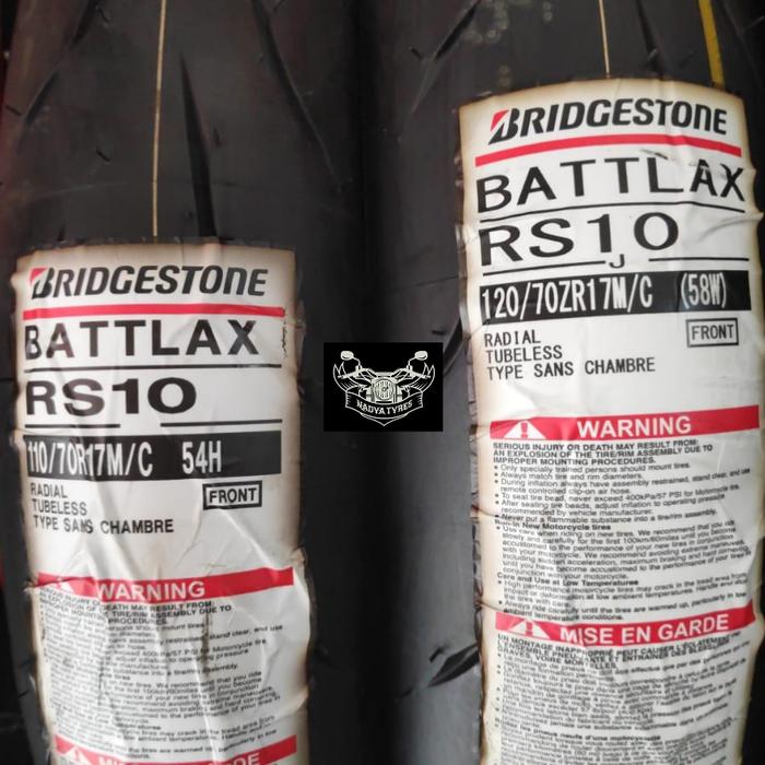 Ban battlax RS10 soft 110/70-17 120/70-17 ninja RR NSR