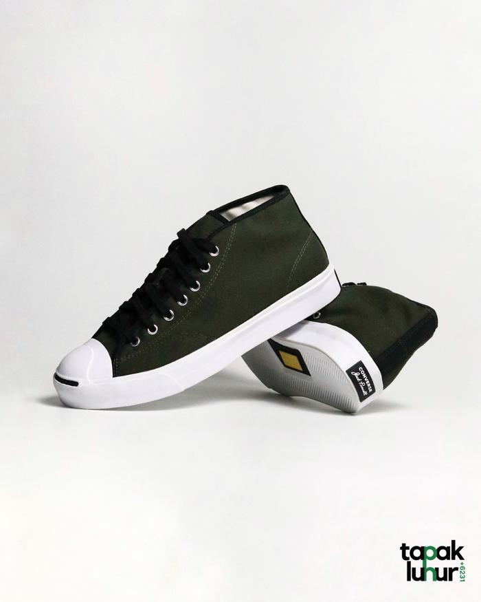 CONVERSE JACK PURCELL MID CARGO KHAKI BLACK WHITE ORIGINAL