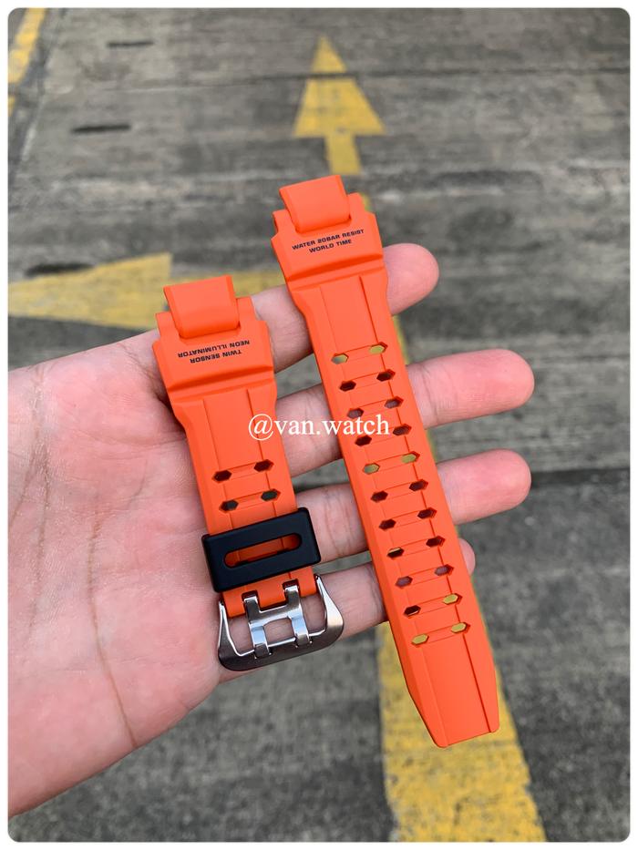 Strap CASIO GSHOCK GA 1100-4A GA 1000-4A GA 1000 ORANGE ORIGINAL Holder Hitam