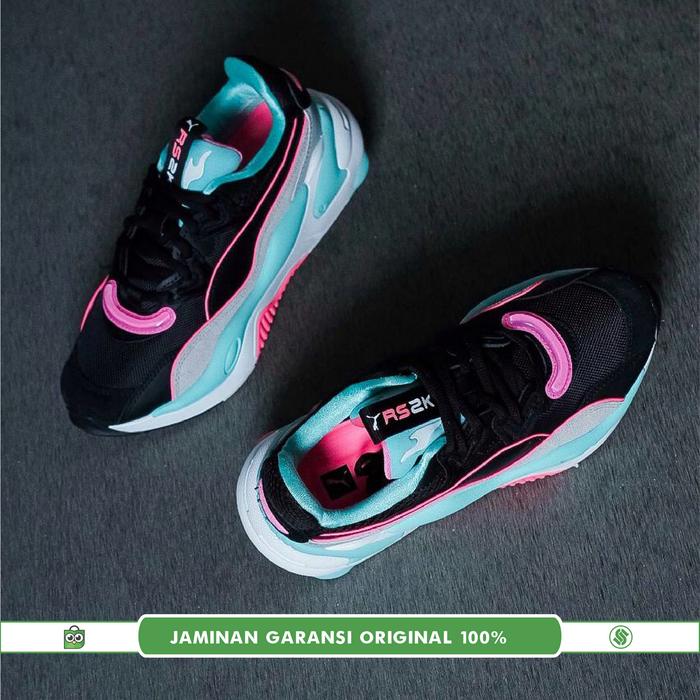 SEPATU CASUAL / SNEAKERS PUMA RS - 2K MESSAGING BLACK HIGH RISE