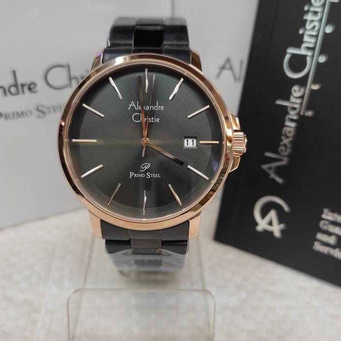 Jam Tangan PRIA ORIGINAL Alexandre Christie Ac 1032 MD Stainless