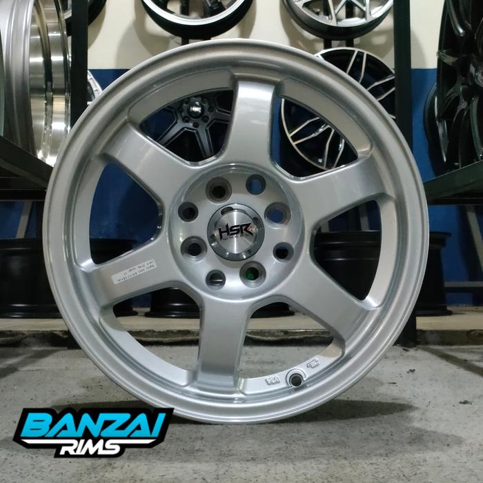 Velg racing ring 15 TOKYO HSR R15 SILVER velg mobil ring 15