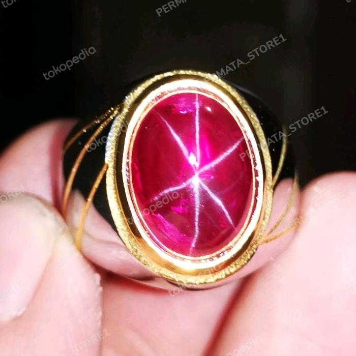 BATU CINCIN RUBY BURMA MERAH SIAM STAR HIGH QUALITY