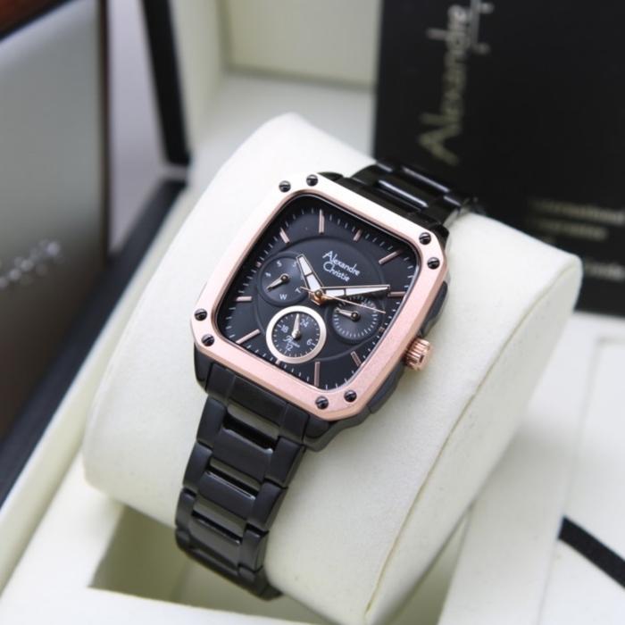 ALEXANDRE CHRISTIE AC 2996 ROSEGOLD BLACK AC2996 WANITA ORIGINAL
