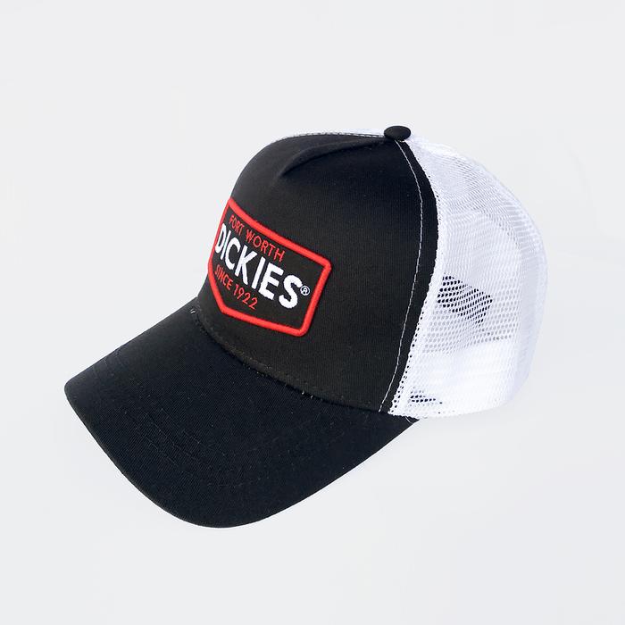 DICKIES- Trucker hat SNAP BACK BURNETTE-K1202004 - Black