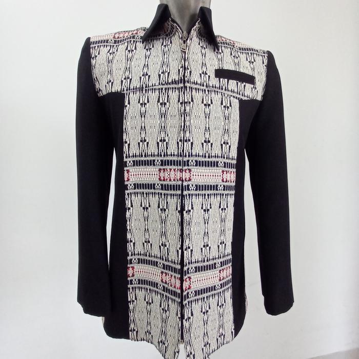 Jasket Pria motif Sumatera / Jas Jaket ulos / jas semi jaket ulos