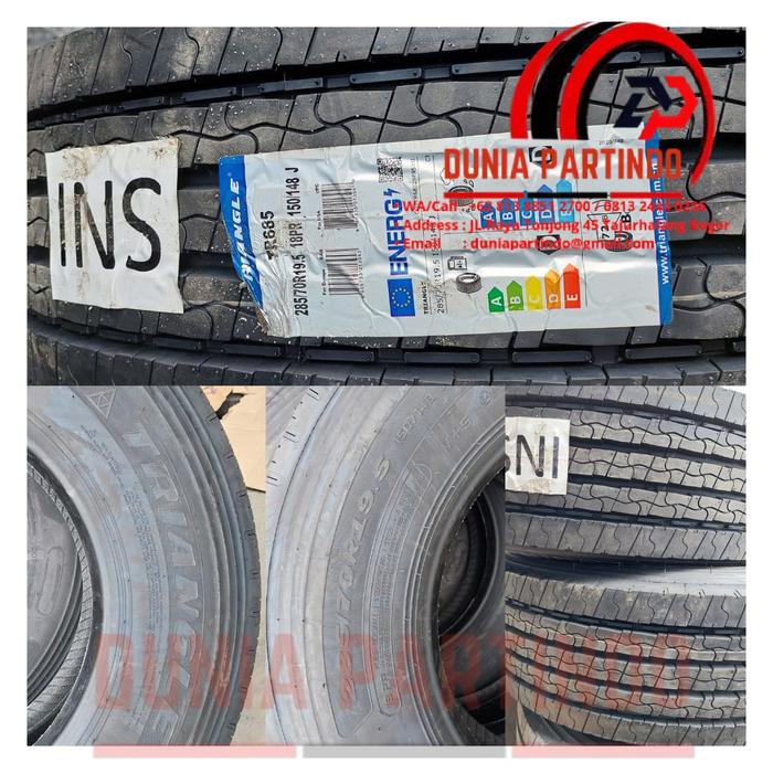 BAN TRUCK TRAILER DAN BUS Uk. 285/70R19.5, 18PR, TRIANGLE Chat Diskon
