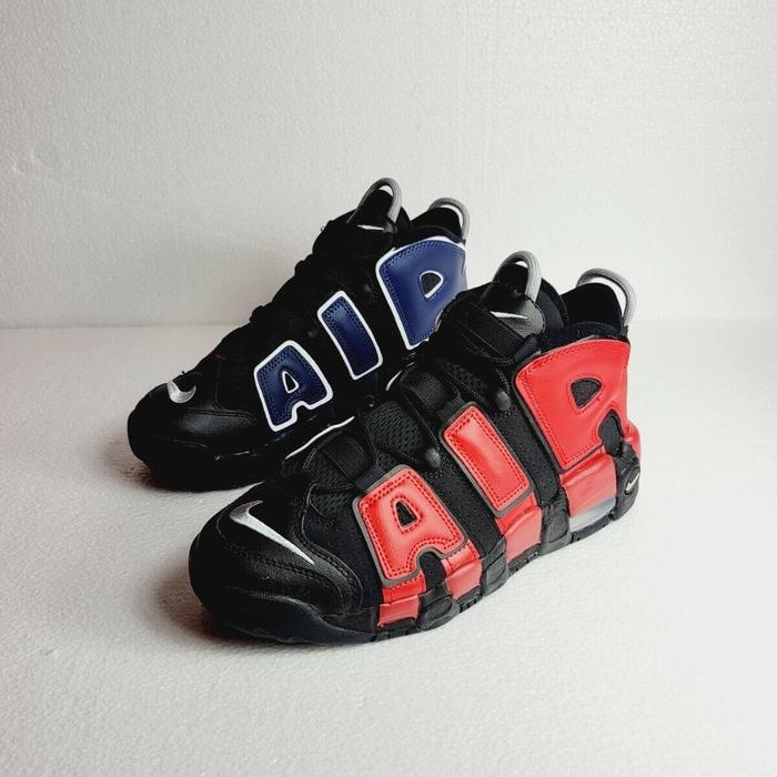 Nike Air More Uptempo GS "Black/University Red/Blue USA" Original BNIB